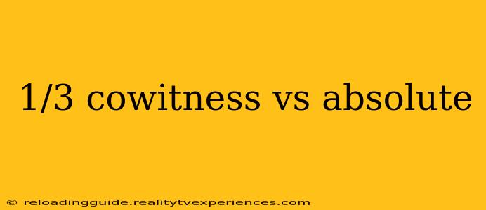 1/3 cowitness vs absolute