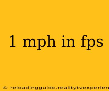 1 mph in fps