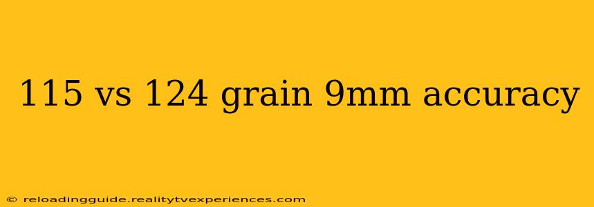 115 vs 124 grain 9mm accuracy