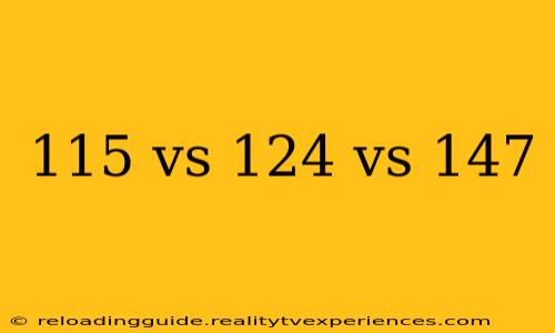 115 vs 124 vs 147