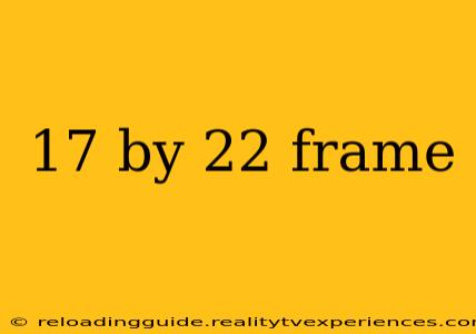 17 by 22 frame