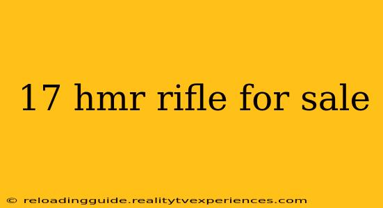 17 hmr rifle for sale