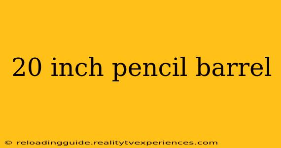 20 inch pencil barrel