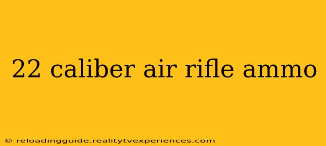 22 caliber air rifle ammo