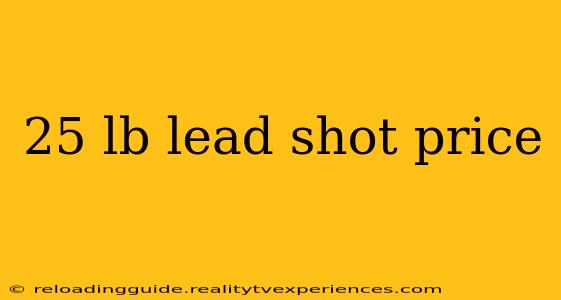 25 lb lead shot price