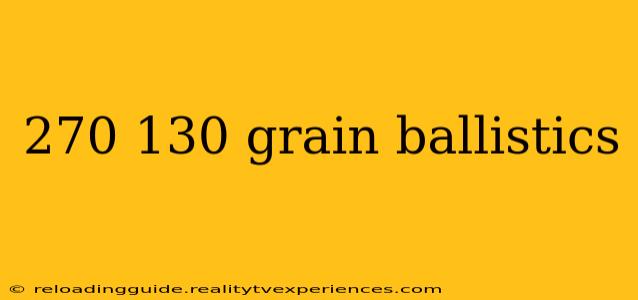 270 130 grain ballistics