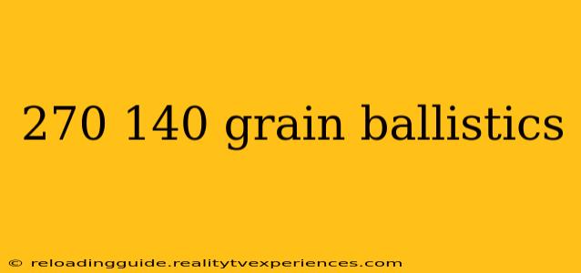 270 140 grain ballistics