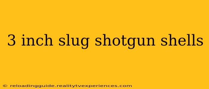 3 inch slug shotgun shells