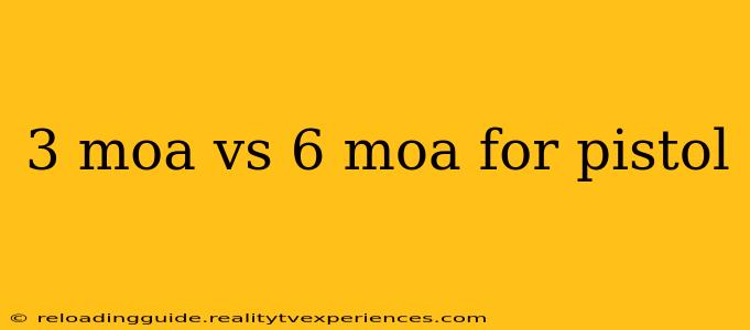 3 moa vs 6 moa for pistol