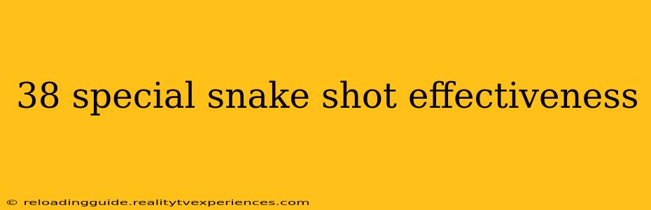 38 special snake shot effectiveness