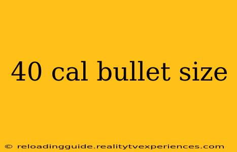 40 cal bullet size