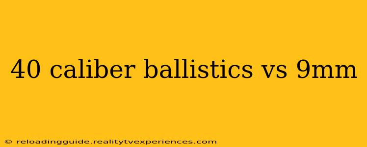 40 caliber ballistics vs 9mm