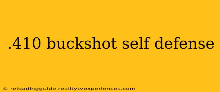 .410 buckshot self defense