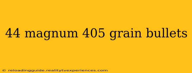 44 magnum 405 grain bullets