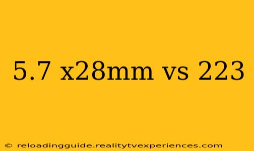 5.7 x28mm vs 223