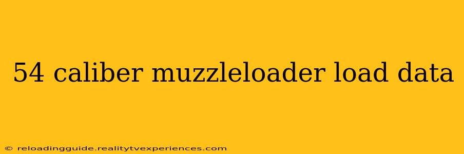 54 caliber muzzleloader load data