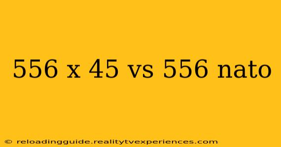 556 x 45 vs 556 nato