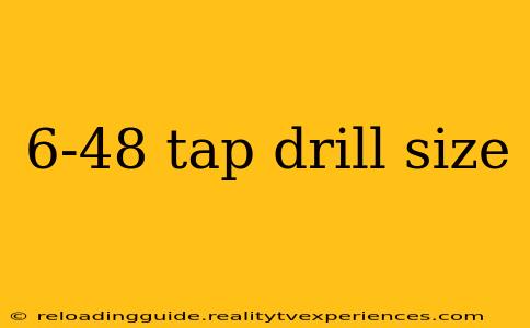 6-48 tap drill size