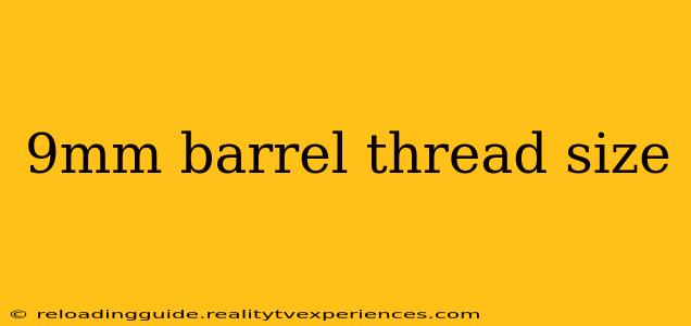 9mm barrel thread size