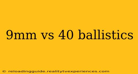 9mm vs 40 ballistics