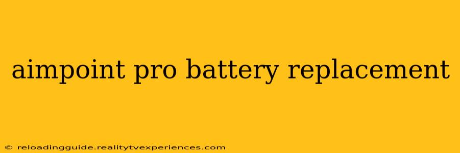 aimpoint pro battery replacement