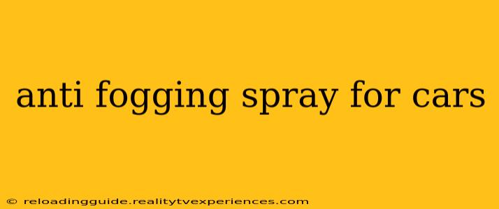 anti fogging spray for cars