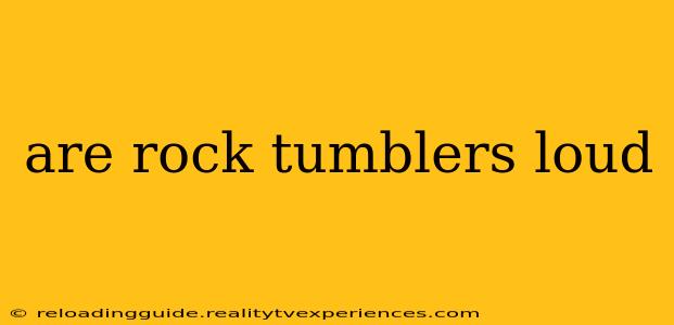 are rock tumblers loud