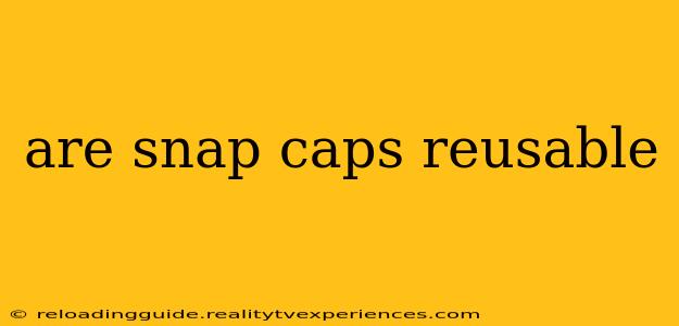 are snap caps reusable