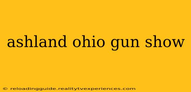 ashland ohio gun show