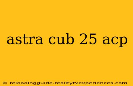 astra cub 25 acp