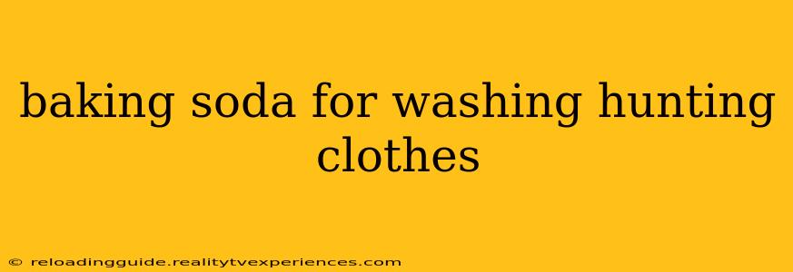 baking soda for washing hunting clothes