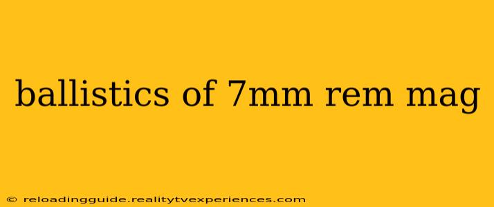 ballistics of 7mm rem mag