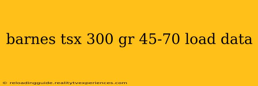 barnes tsx 300 gr 45-70 load data