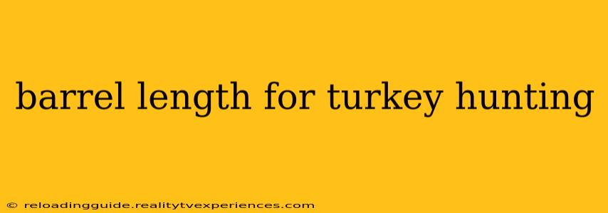 barrel length for turkey hunting