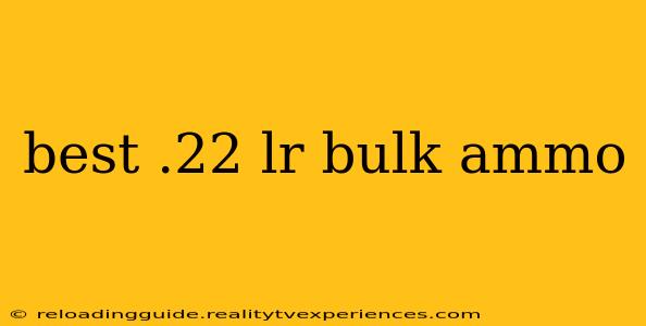 best .22 lr bulk ammo