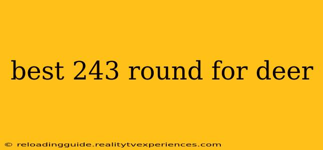 best 243 round for deer