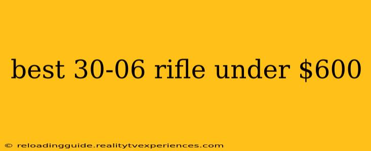 best 30-06 rifle under $600