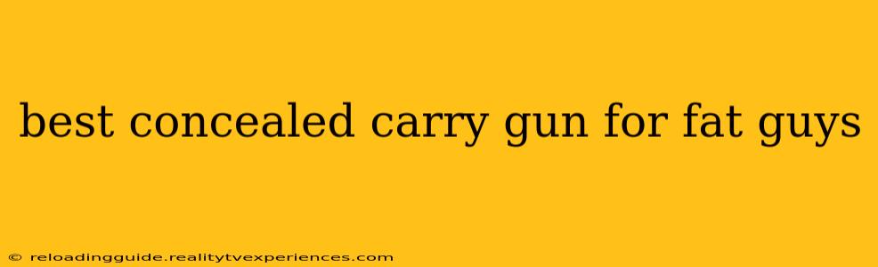 best concealed carry gun for fat guys