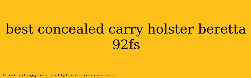 best concealed carry holster beretta 92fs