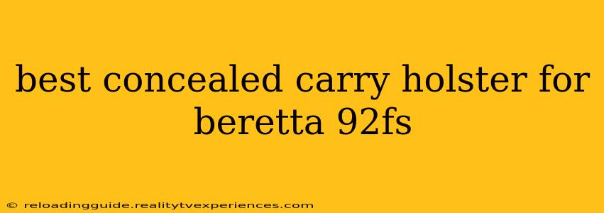 best concealed carry holster for beretta 92fs