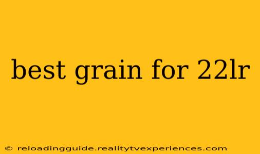 best grain for 22lr