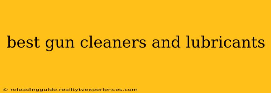 best gun cleaners and lubricants