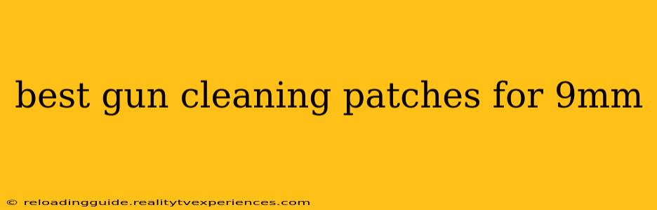 best gun cleaning patches for 9mm