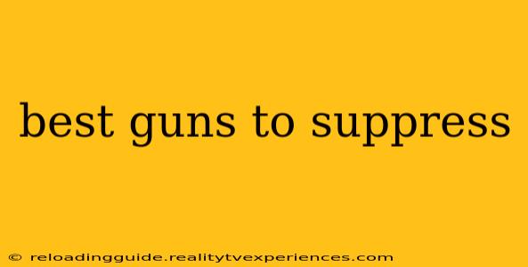 best guns to suppress