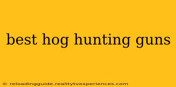 best hog hunting guns