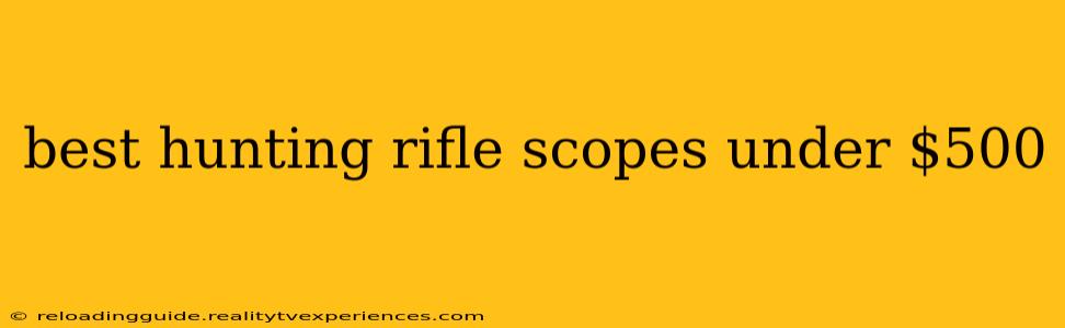 best hunting rifle scopes under $500