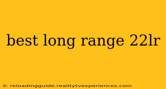 best long range 22lr