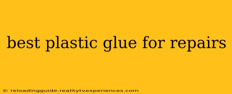 best plastic glue for repairs