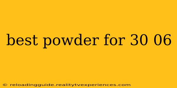 best powder for 30 06