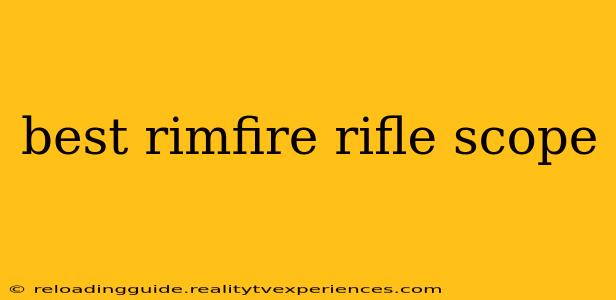 best rimfire rifle scope